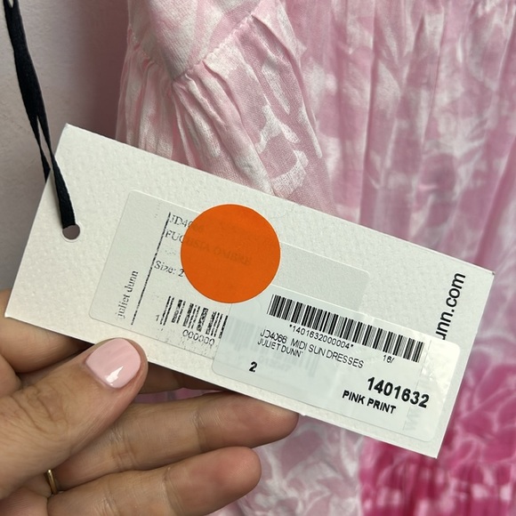 Juliet Dunn midi ombré fuchsia sun dress - Picture 3 of 4